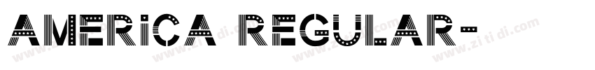 America Regular字体转换